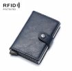 Royal Blue PU Aluminum Alloy Anti-Theft RFID Shielding Wallet - 2