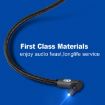 EMK 90 Swivel Right Angle 1.5m Optical Audio Cable, Black - 4
