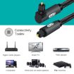 EMK 360 Rotatable 90 Swivel Nylon Mesh Optical Audio Cable 8m - 5