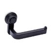 Suction Cup Removable Wall-Mount Toilet Paper Holder (Black) - 1