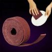 Nylon Emery Scouring Pad for Rust Polishing, 9cm x 1m (Red Brown) - 1