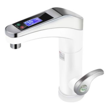 Digital Hot Water Faucet Heater, Instant Hot/Cold, EU Plug (White) - 1