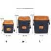S.C.COTTON M Black Camera Lens Waterproof Protection Storage Bag - 3