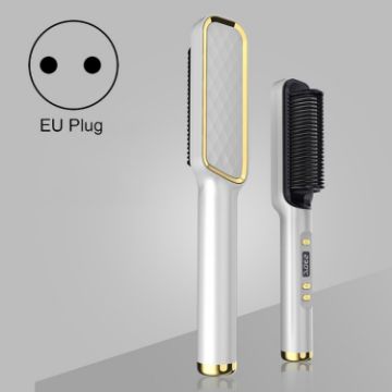ZF-888 60W Splint Electric Curling Comb for Straight/Curly Hair, EU Plug - 1