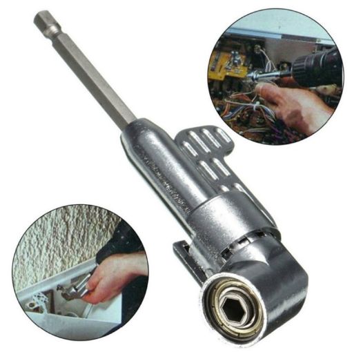 105 Long Handle Right Angle Corner Drill with Screwdriver Bit - 1