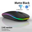 Silent RGB Backlit Bluetooth Dual Mode Mouse - Silver, 3 Keys - 4