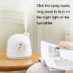 ZAY-H006 Snowman Humidifier Night Light USB Mute Atomizer (Pink) - 4
