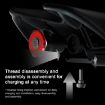 MEROCA MX2 Smart Sensor USB Bike Tail Light, Seat Tube Black - 6