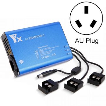 4 in 1 Power Hub Intelligent Charger for DJI Phantom 3 Drone, AU Plug - 1