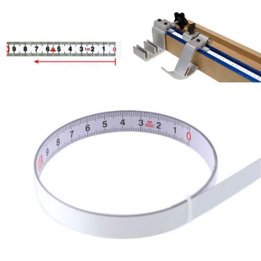 4m Self-Adhesive Sticky Scale Steel Ruler with Glue, Reverse - 1