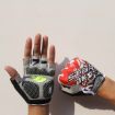 Cycling Shock Absorbing Anti-Slip Weight Lifting Gloves, Size:L (Red) - 2