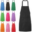 Green 2PCS Kitchen Chef Aprons with Pockets for Cooking & Baking - 2