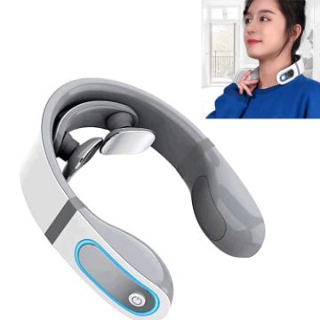 Pulse Neck Protector & Massager, Hot Compress, Two Ends, White - 1