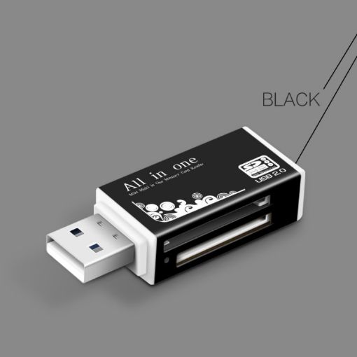 Multi 1 in Memory SD Card Reader for MS Pro Duo, Micro SD, TF, M2 - 1