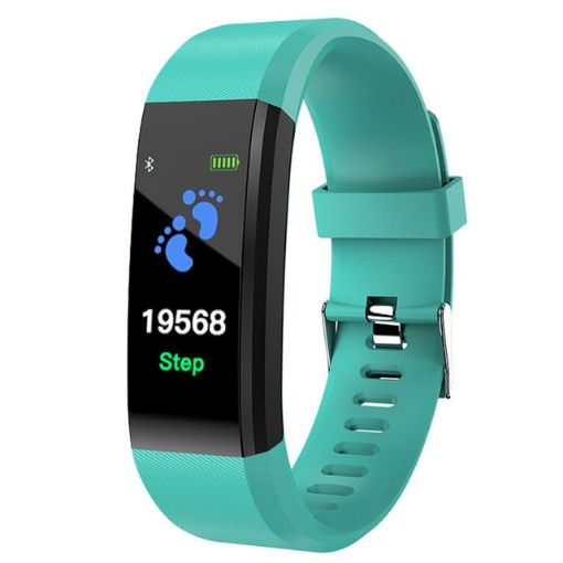ID115 Plus Smart Bracelet Fitness Heart Rate Monitor (Blue) - 1