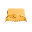 Wall-mounted Yellow Soap Dish with Simple Water Filter Rack - 2