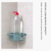 Triangle Plastic Kitchen Sink & Bathroom Wall Storage Rack (Light Gray) - 5