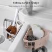 Triangle Plastic Kitchen Sink & Bathroom Wall Storage Rack (Light Gray) - 6