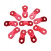 Outdoor Camping Cord Runners: 10 PCS Red Aluminum Rope Tensioners - 5