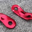 Outdoor Camping Cord Runners: 10 PCS Red Aluminum Rope Tensioners - 6
