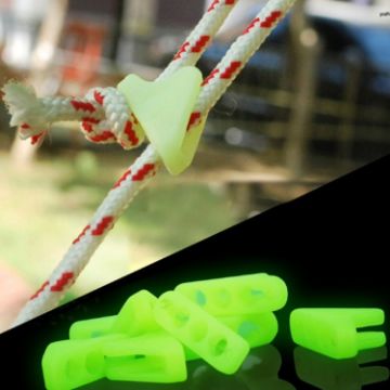 10 PCS Luminous Tent Rope Buckle Wind Adjuster Alert Reminder - 1
