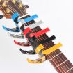 Yellow Plastic Guitar Capo for 6 String Acoustic Electric Guitars - 5