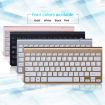 Universal Mini Wireless Keyboard for Notebook/Desktop (Silver) - 2