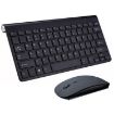 Mini Wireless Keyboard Mouse Set - Black for Notebook/Desktop - 1