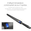 LCD Ceramic Glaze Conical Curling Iron, 25mm EU Pear Flower Cone - 4