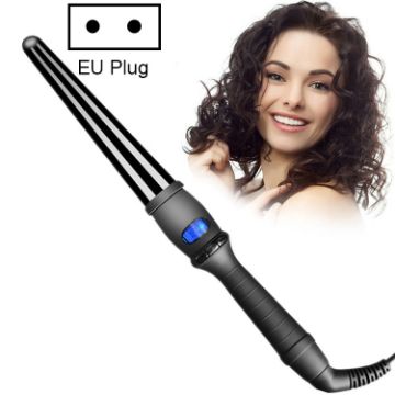 32mm LCD Ceramic Curling Iron Cone, EU Plug, Pear Flower Design - 1