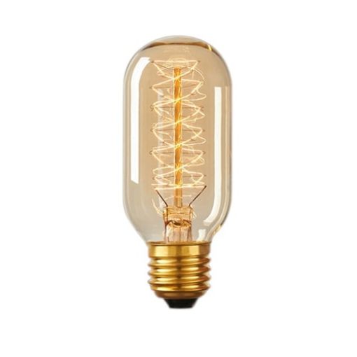 E27 40W Retro Edison Vintage Filament Bulb, AC 220V (T45 Spiral) - 1