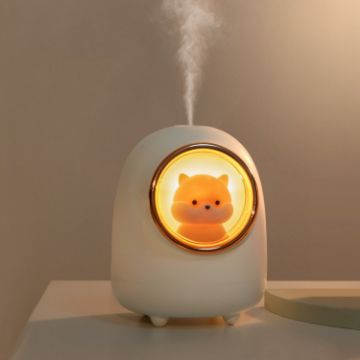 M08 Cartoon Space Capsule Car Pet Humidifier - White - 1