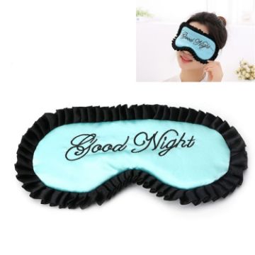 Green Satin Personalized Travel Sleep Mask - Comfortable Eye Cover - 1