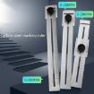 Portable 0-200mm Woodworking Scribing Marker Ruler - 2