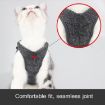 Grey Cat Leash Pet Chest Harness, Size L - 6