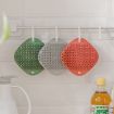 Multifunctional Silicone Cleaning Brush Pair - Bamboo Green Scouring Pad - 6
