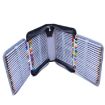Large Capacity 150-Hole Purple PU Pencil Case - Solid Color - 3