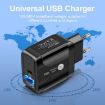18W PD + QC 3.0 Fast Charger Adapter with LED, UK Plug, White - 4