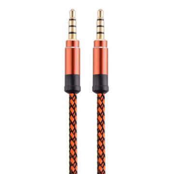 3.5mm Gold-Plated Male to Male AUX Audio Cable, 3m (Orange) - 1