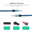 3.5mm Male to Male Gold AUX Cable for Car Stereo, 1.5m Length - 3