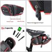 WEST BIKING Waterproof Bicycle Saddle Bag Large (Black Red) - 4