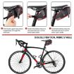 WEST BIKING Waterproof Bicycle Saddle Bag Large (Black Red) - 5