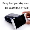 Lazy Car Desktop Phone Holder - Alligator Mouth Clip (Black Red) - 4