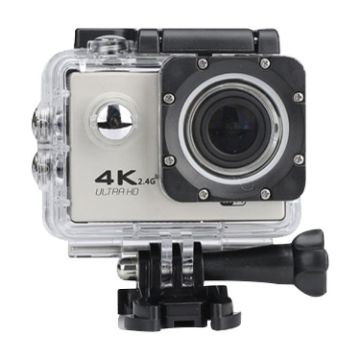 4K WIFI Waterproof Action Camera for Cycling & Diving (Silver Grey) - 1