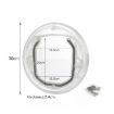 Transparent PC Material Round Glass Door for Cats and Puppies - 3