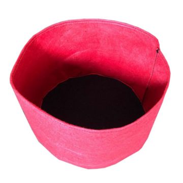 Red 150L Round Felt Planting Barrel 80x30cm Seedling Bag - 1