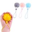 TPR Grip Ball Rehab Hemiplegia Stroke Massage, 5.5cm Gray Rope - 2