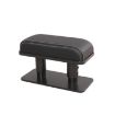Left Hand Elbow Tray Universal Armrest Box in Black+White Leather - 1