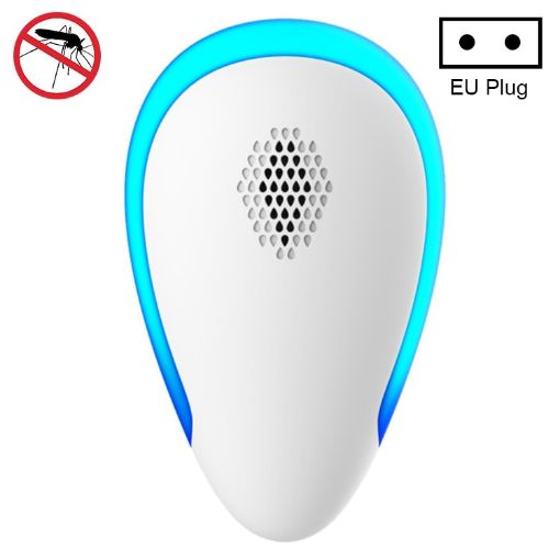 Dual-Frequency Ultrasonic Mosquito Repellent for Home, EU Plug, White - 1