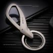 JOBON ZB-197 Car Keychain Double Ring Metal Waist Hanging (Nickel) - 4